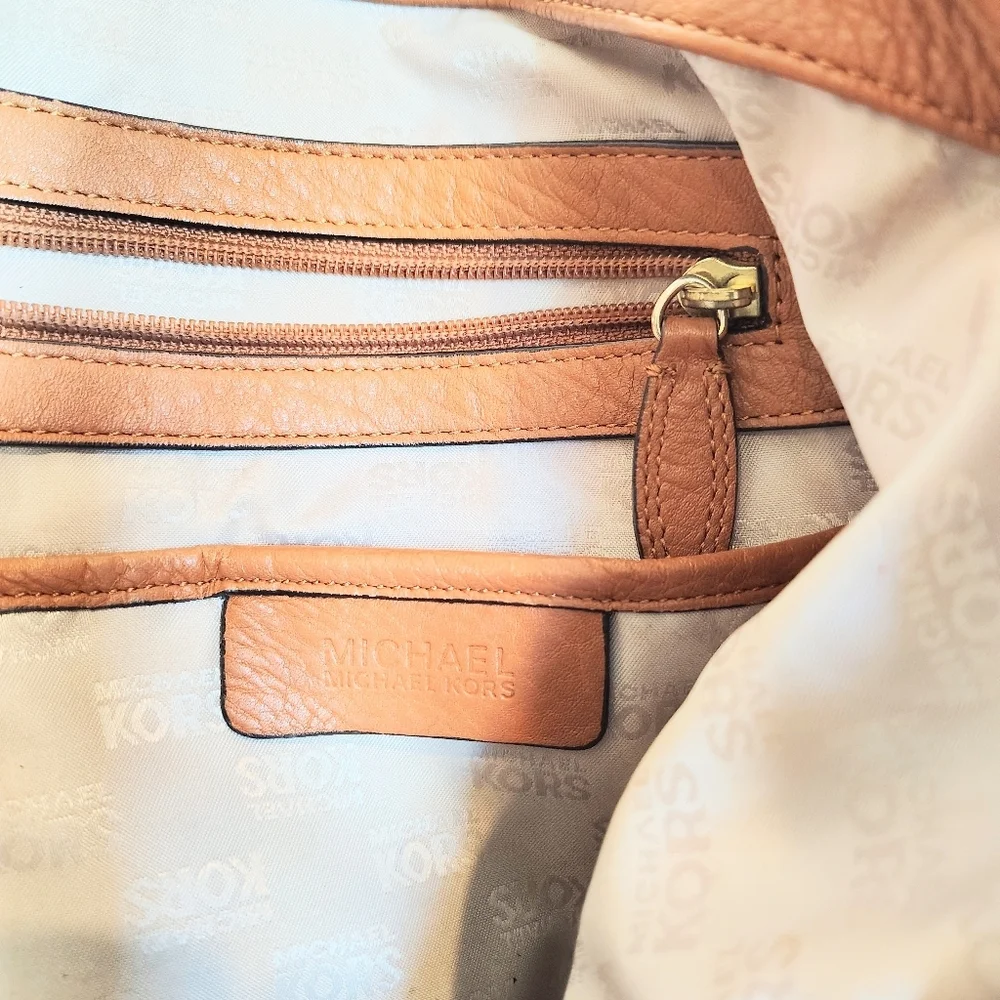 Michael Kors Tan Leather Tote Bag